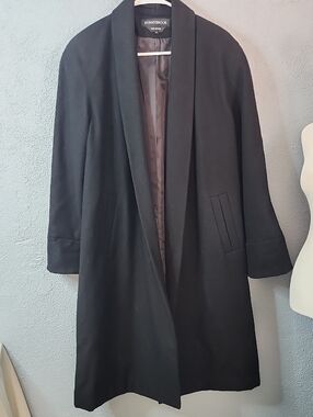 Donny Brook Men's Black Shawl Collar Overcoat